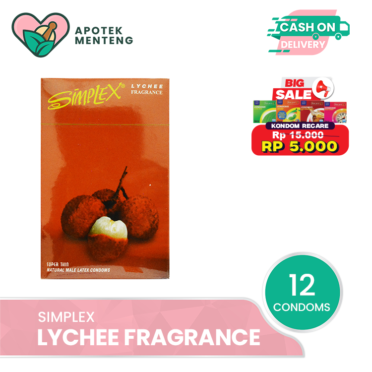 Kondom Simplex Lychee Fragrance - Isi 12