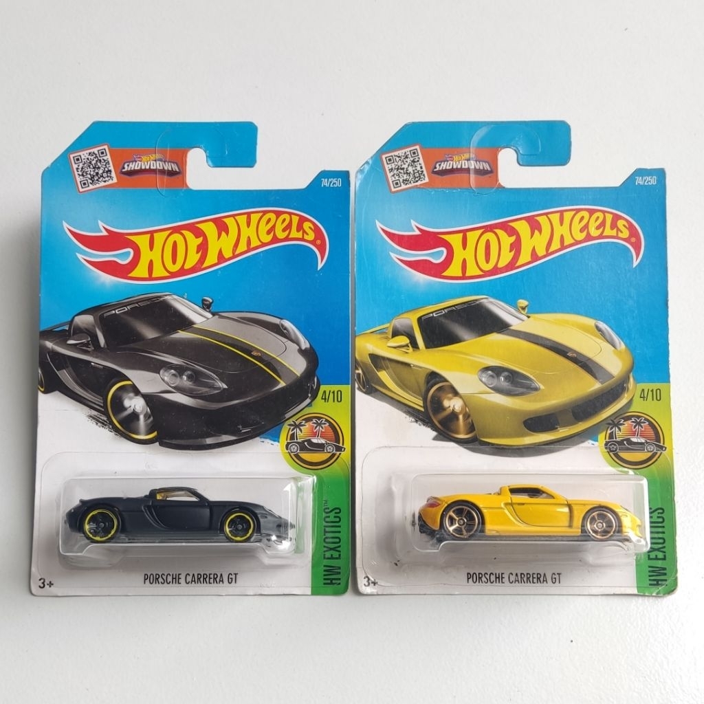 Hot Wheels Porsche Carrera GT Black & Yellow - HW EXOTICS