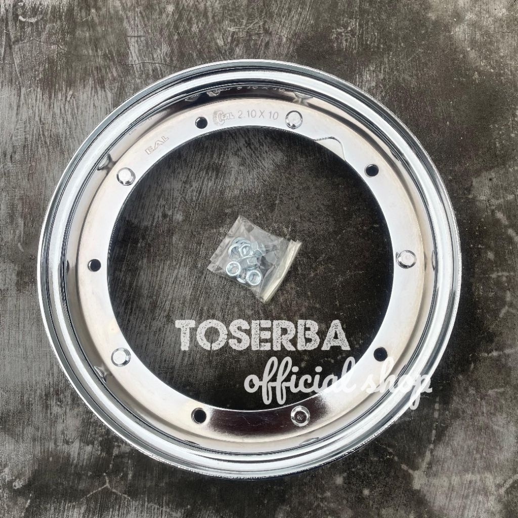 Velg vespa ring 10 chrome EAL velg vespa R10 besi krum sprint px excel exclusive PTS