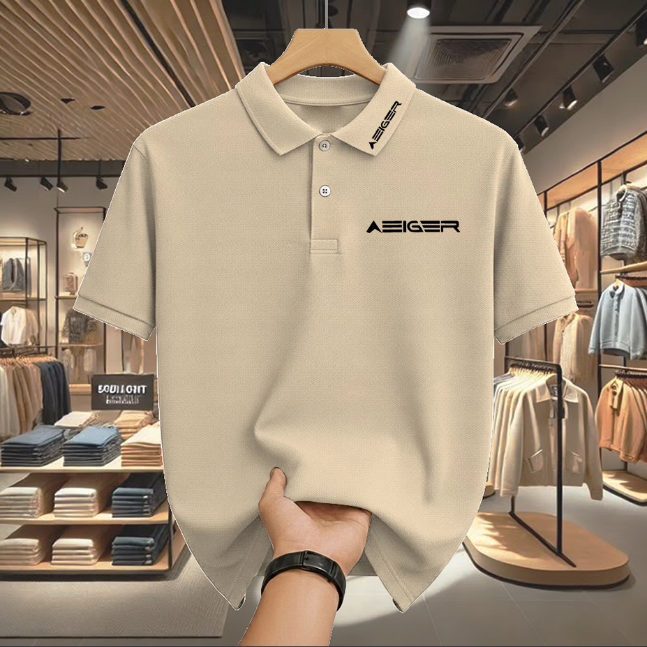 COD  Kaos Polo Unisex Bahan Katun Premium Desain Elegan Eiger kerah hitam Kualitas Premium Kaos kera