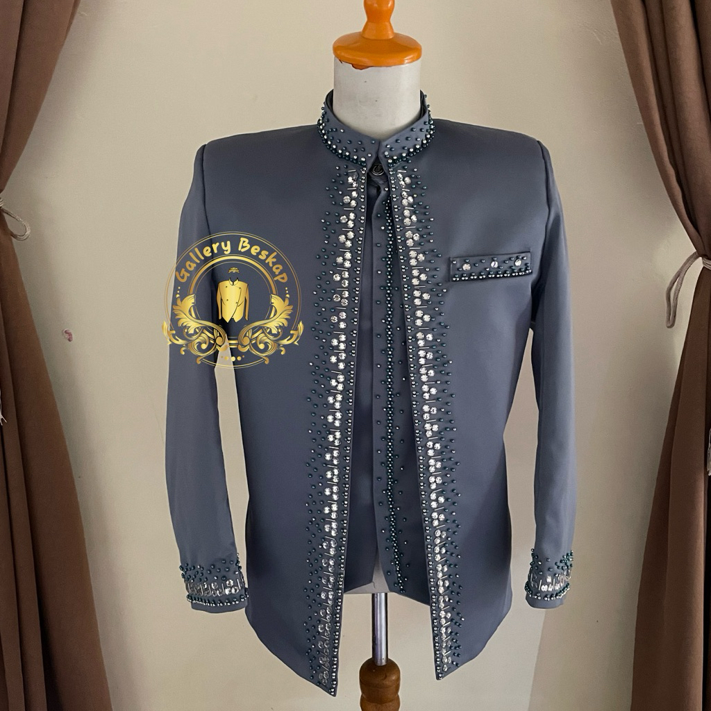 Basofi pengantin / asraf / baju pengantin pria / beskap muslim