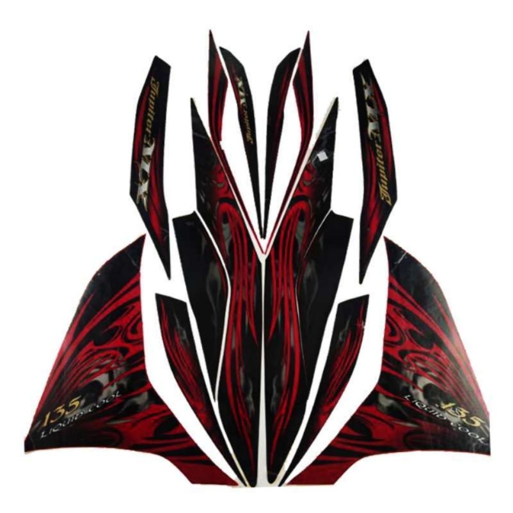 Striping stiker body motor Yamaha Mx New 135 2011 stiker list bodi motor yamaha mx 135 tahun 2011