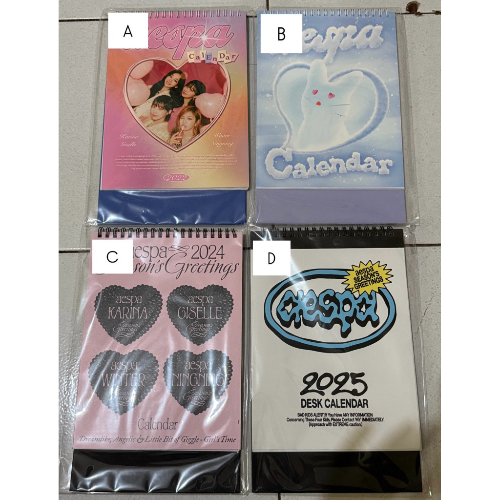 AESPA Season’s Greeting Calendar 2022 2023 2024 2025