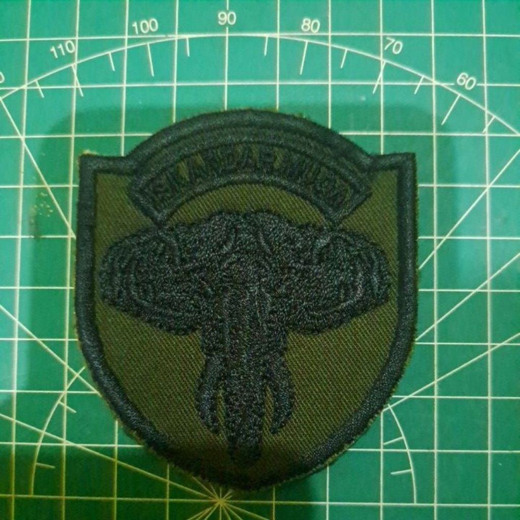 Bordir atribut PDL logo lambang KODAM 16 ISKANDAR MUDA pakai perkeras