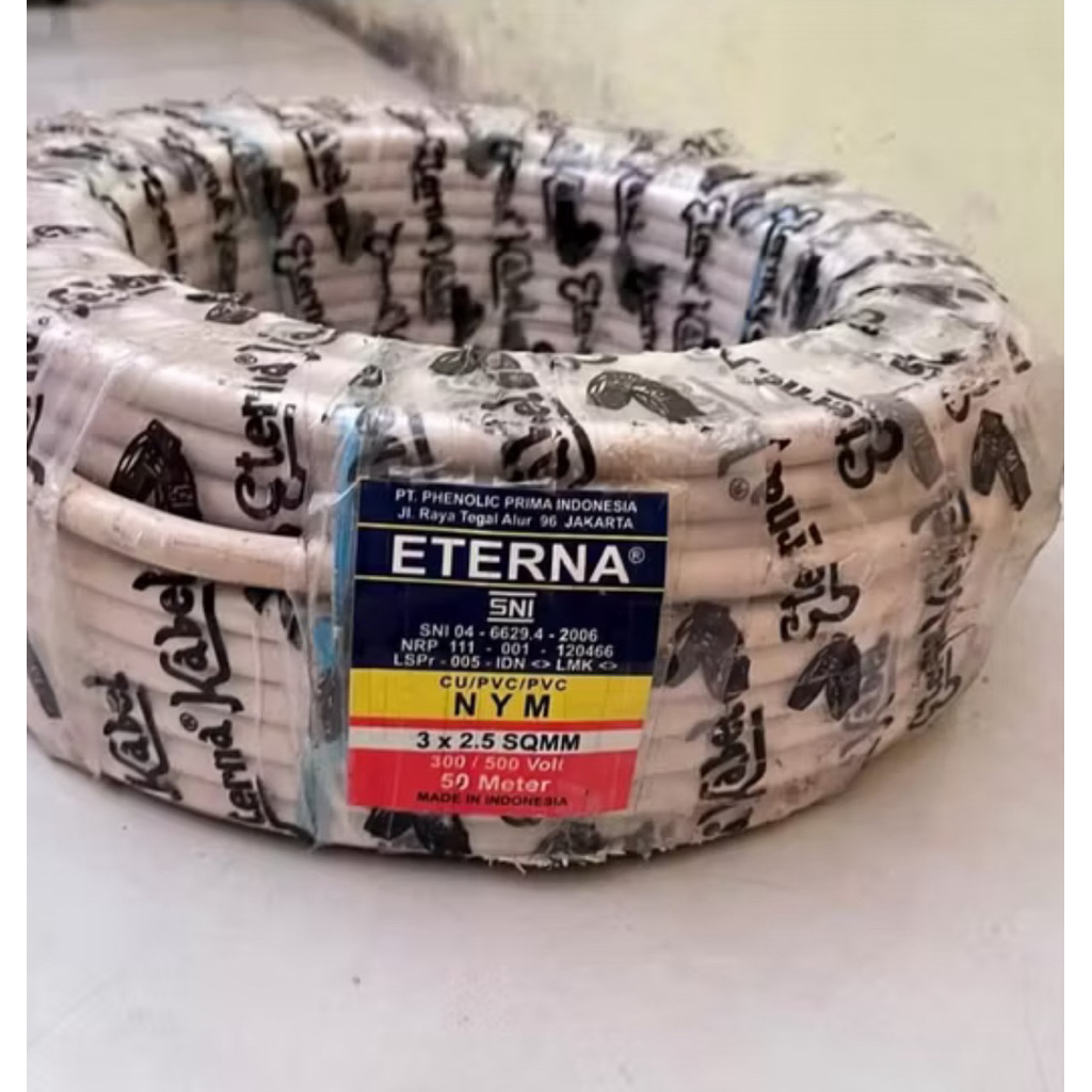 ETERNA Kabel NYM 3x2.5 50 100 meter Original Eterna