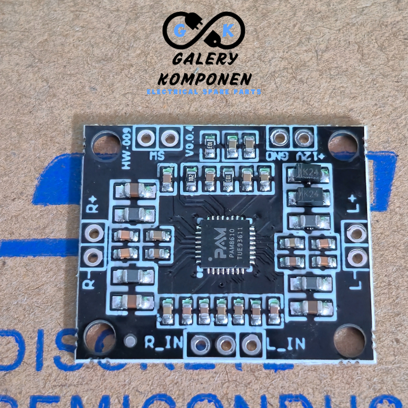 PAM 8610 12V AMPLIFIER  2x15 WATT STEREO ORIGINAL CLASS D