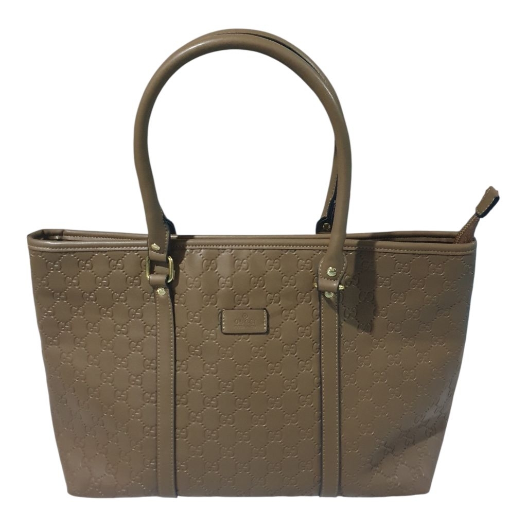 GUCCI Original GG Embossed Leather Tote Bag | Made in Italy | Preloved 88%