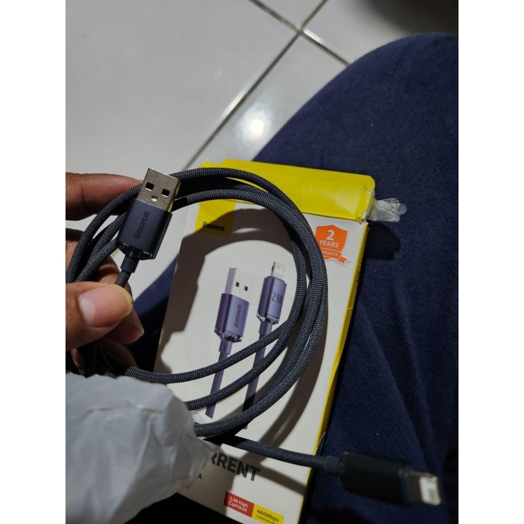 kabel baseus Ori usb to iphone like new