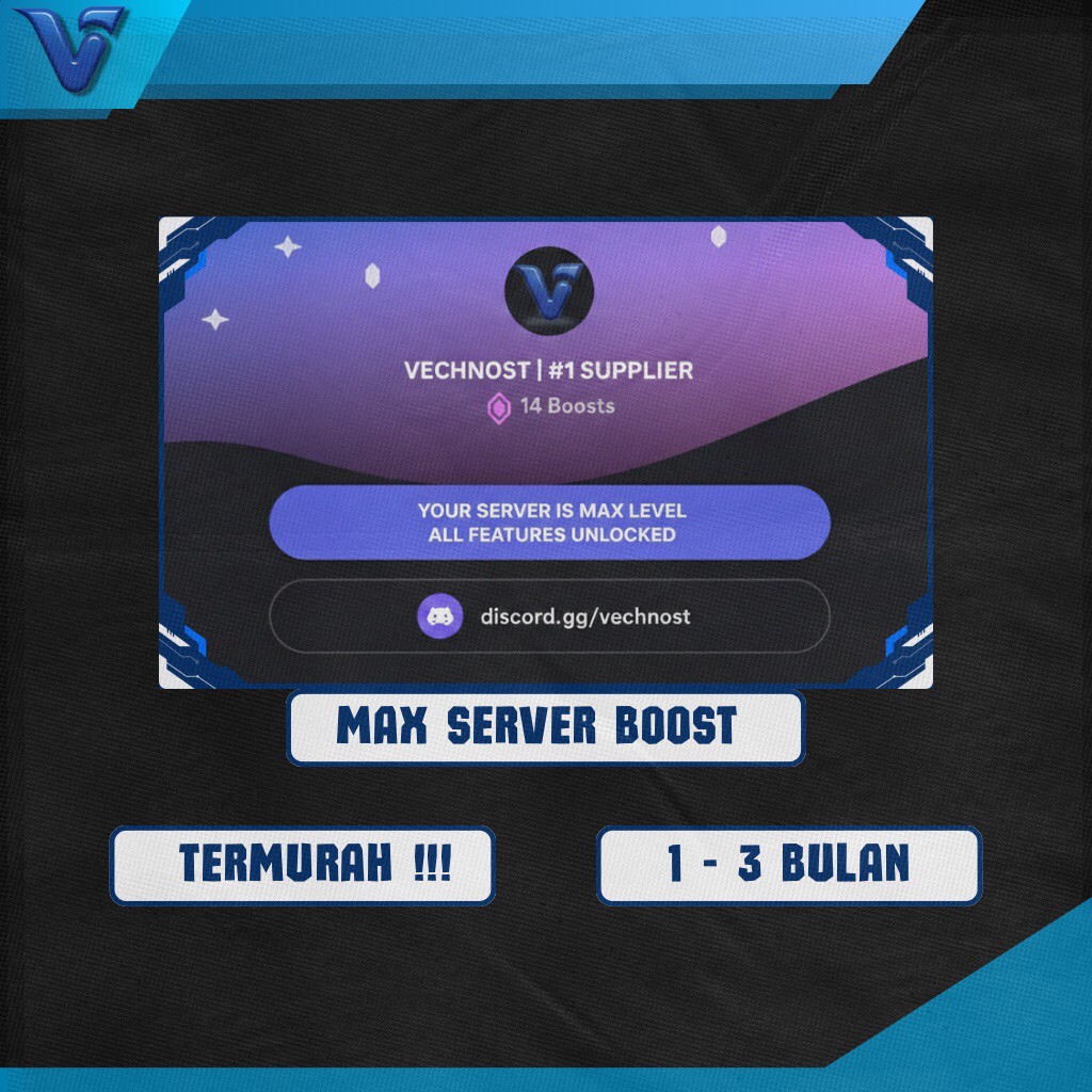 JASA BOOST SERVER DISCORD 3 BULAN ( REKOMENDASI )