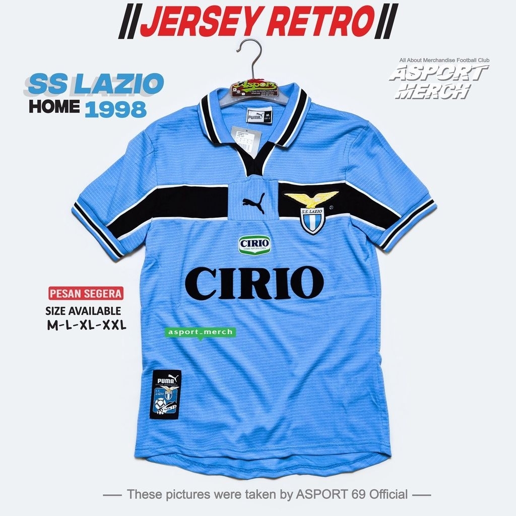 JERSEY RETRO LAZIO HOME 1999 2000