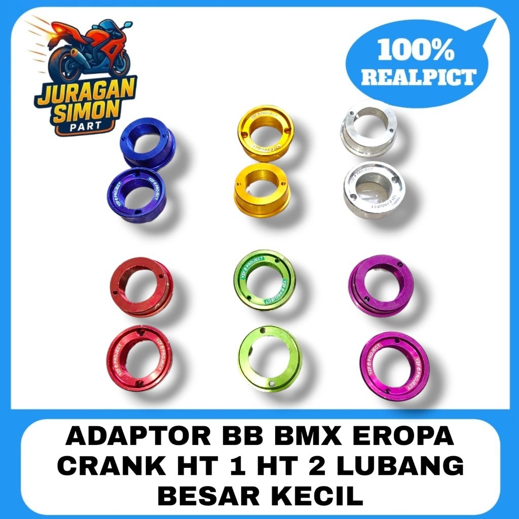 ADAPTOR BB BMX EROPA HT 1 HT 2 LUBANG BESAR KECIL
