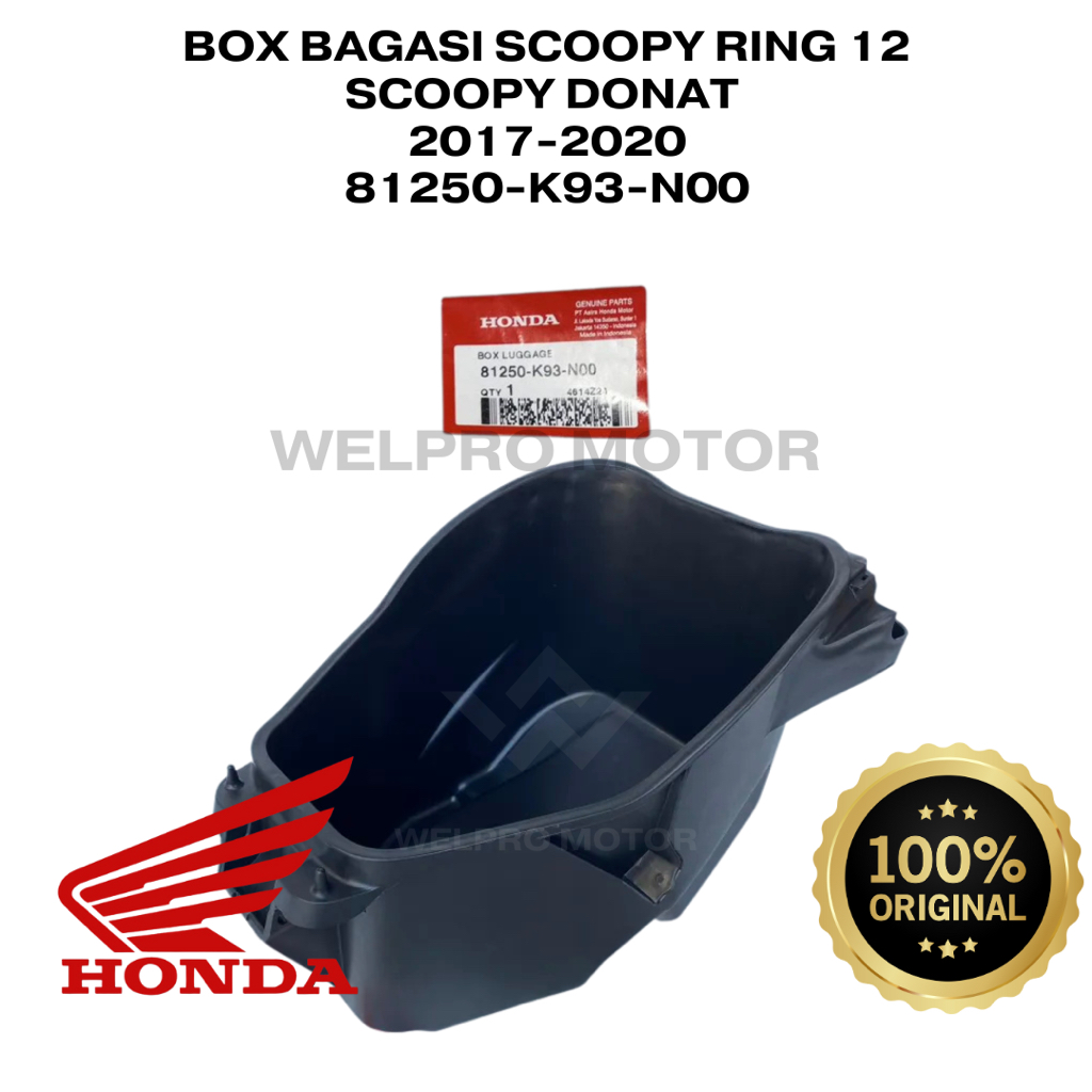 Box Bagasi Scoopy 2017-2020 Scoopy Donat Scoopy Ring 12 Ori Honda AHM