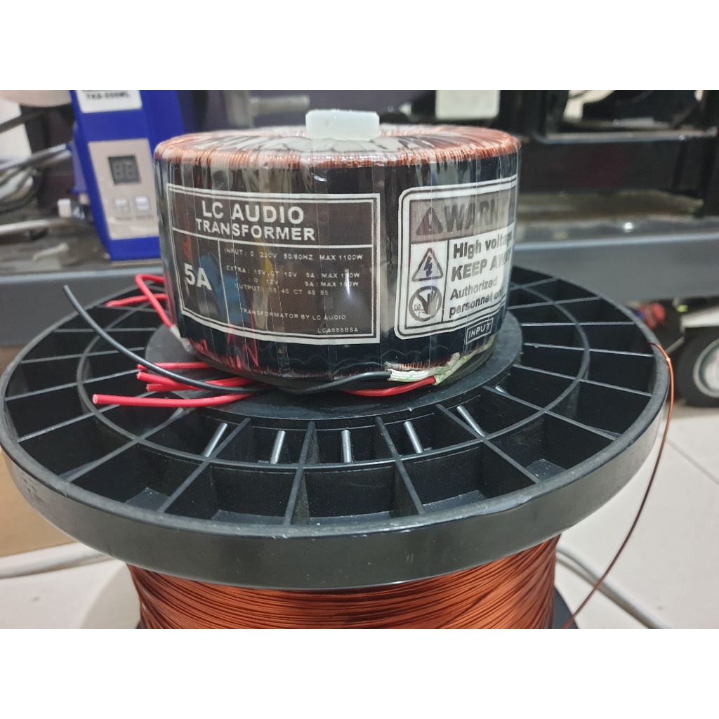 Trafo toroid 5A CT 55v spek murni