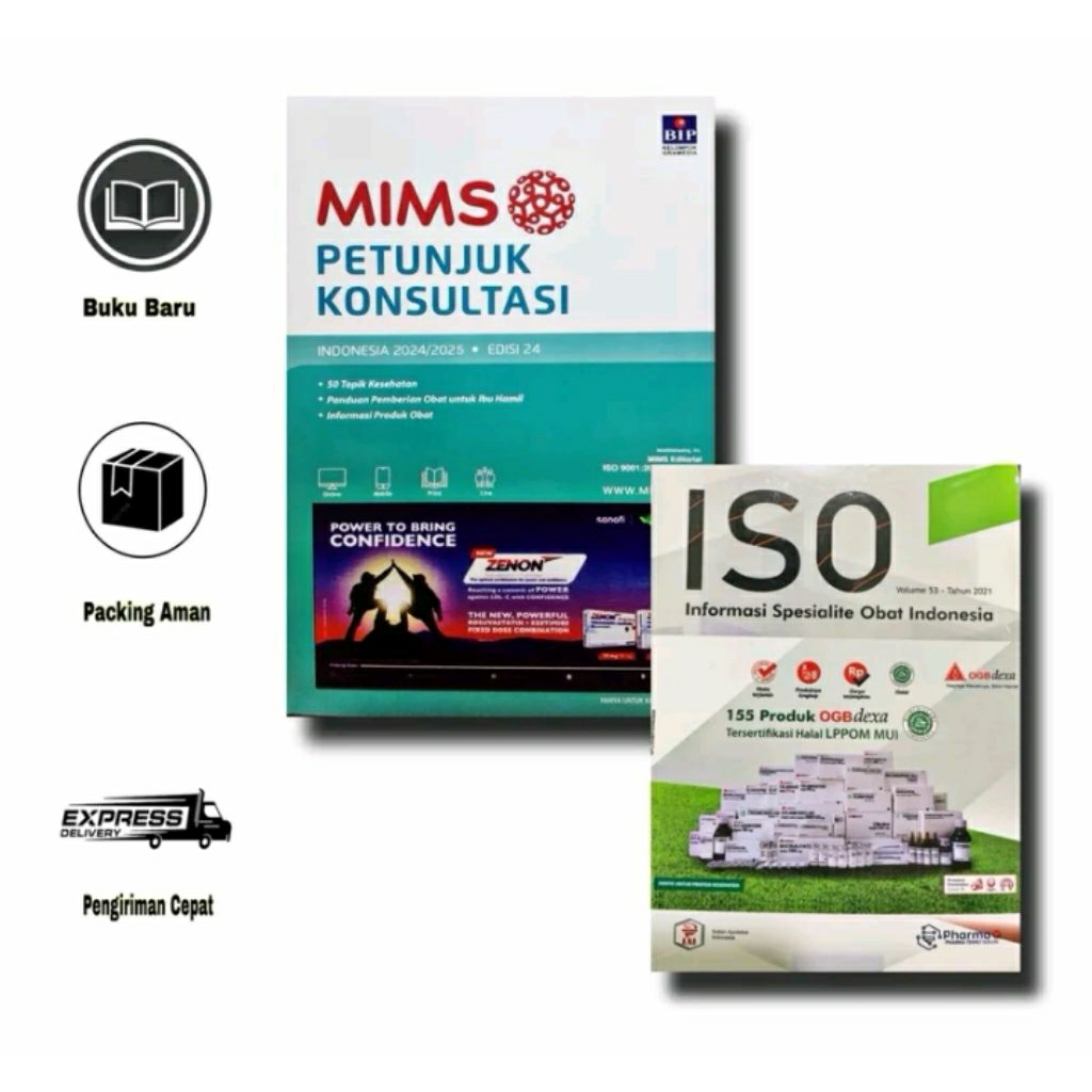 Paket Buku Farmasi Mims & ISO