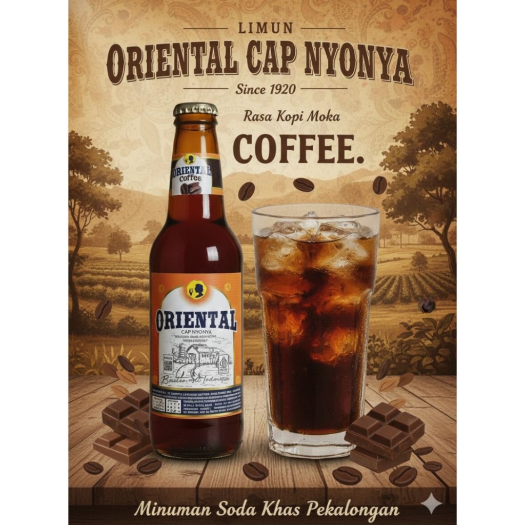 LIMUN ORIENTAL Coffee (Kopi Moka) 300ml - Minuman Soda Pekalongan - Minuman Jadul