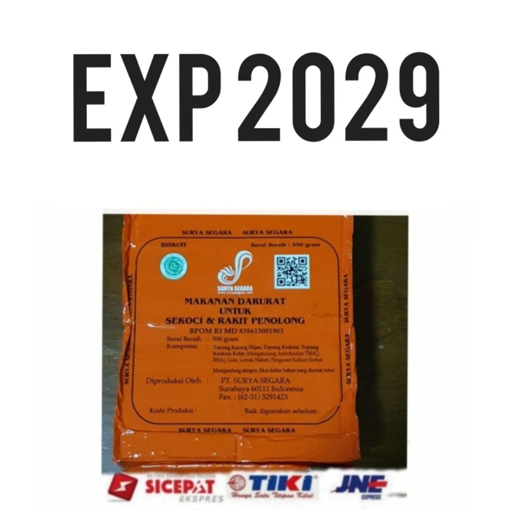 Ransum makanan darurat sekoci kapal MRE mirip ransum TNI enertab Food ration biscuit