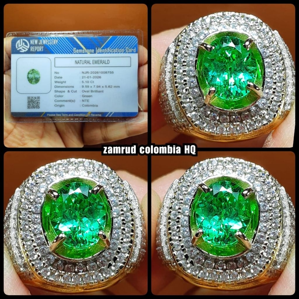 Jamrud colombia kristal asli Hawai super