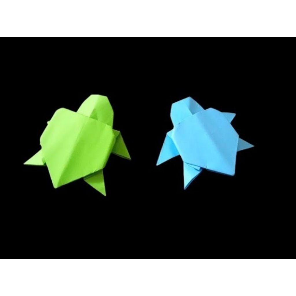 Origami Bentuk Kura-kura/Paper Garland 3D/Kerajinan Kertas Origami