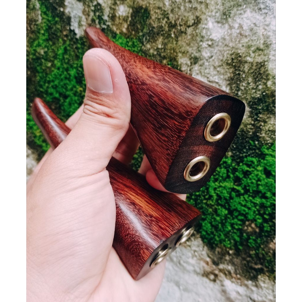 Pipa once kayu galih asem( 2 lubang )