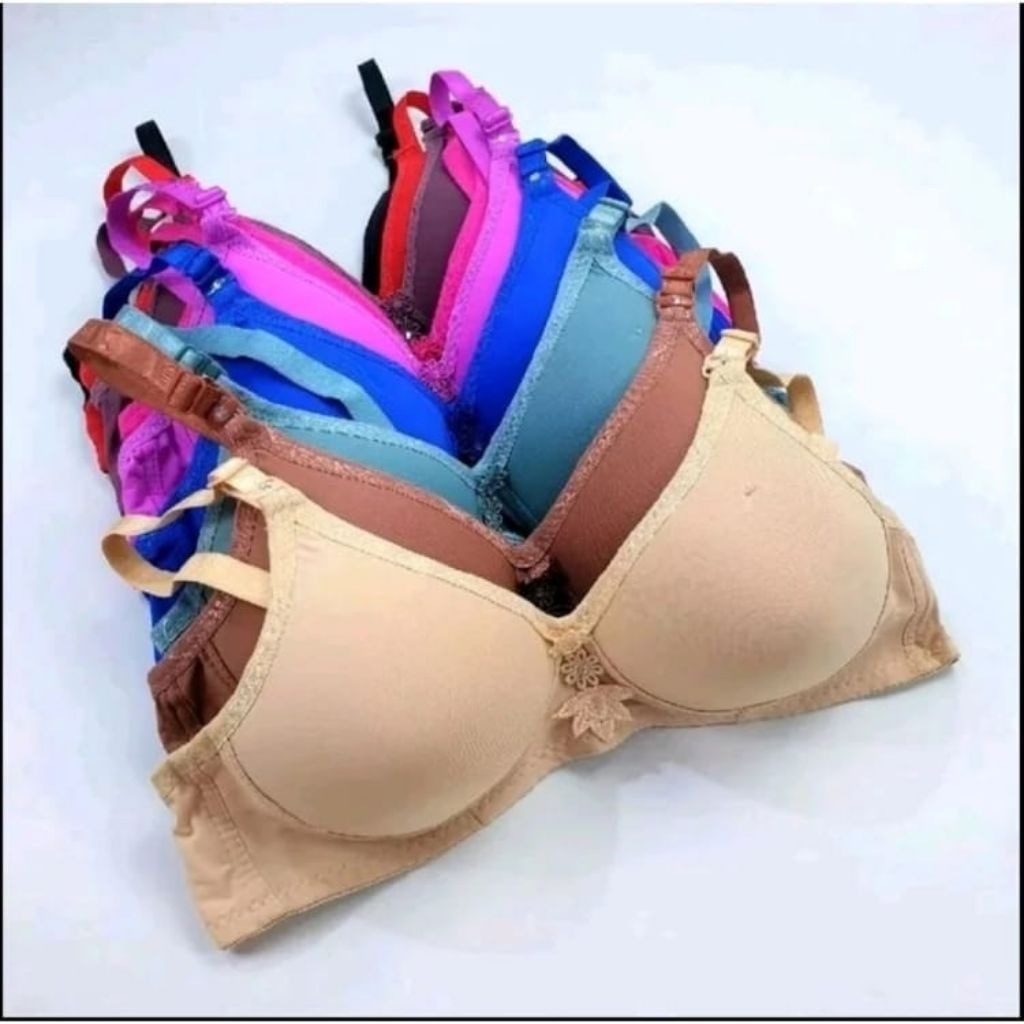 CUCI GUDANG  bh dewasa isi 6 pcs / bh busa tanpa kawat / bh wanita busa tebal / bh wanita busa / bh 