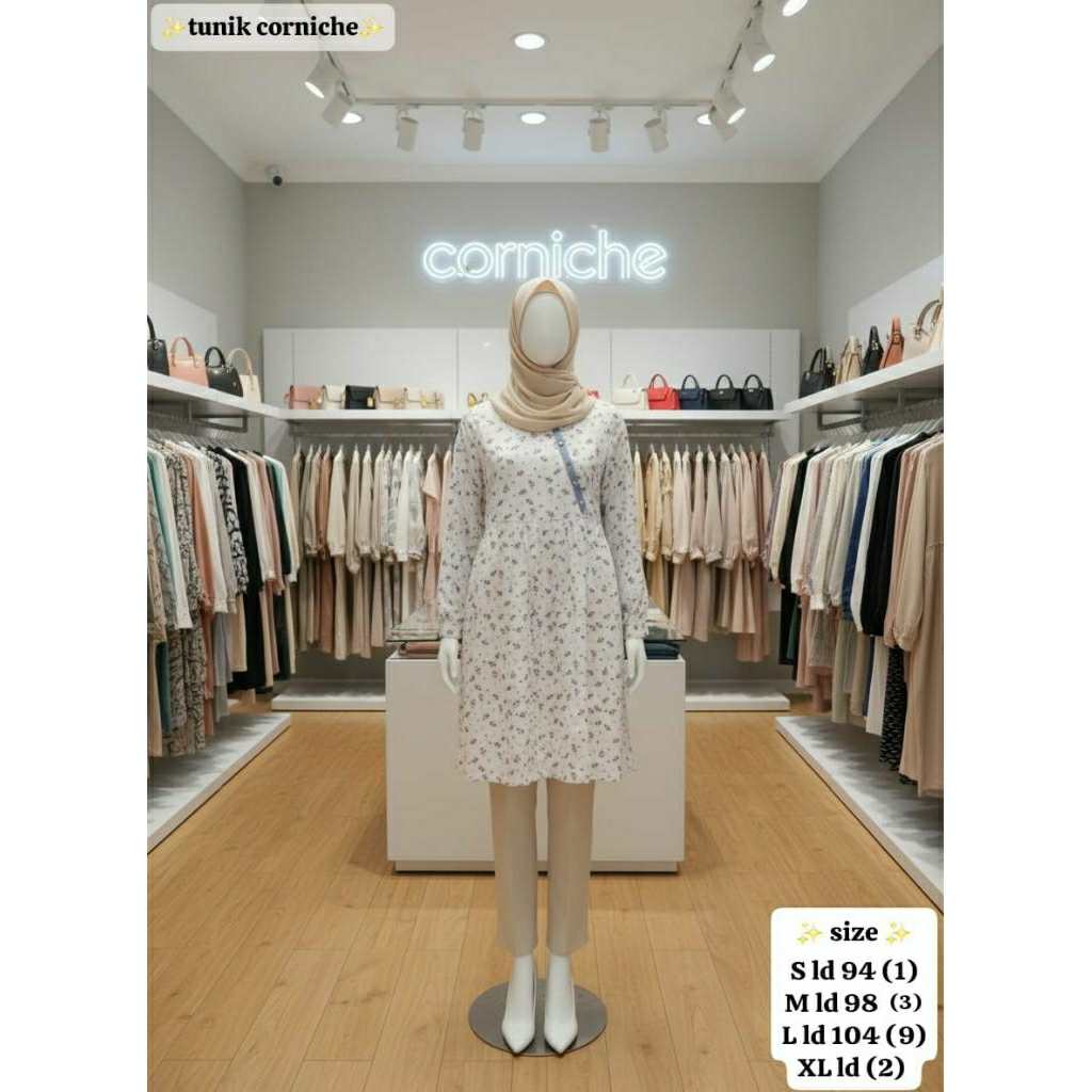 Tunik Corniche original matahari diskon