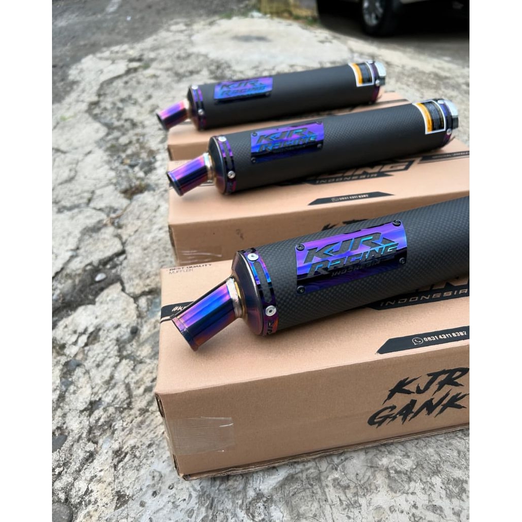 SILENCER NINJA R/RR/SS CARBON PRESS DOF BLUE STYLE SILENCER 2.TAK ORIGINAL