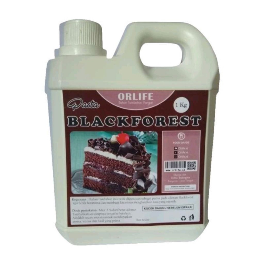 Pasta Blackforest 1 Kg Orlife Aroma Kuat Halal Perisa Pasta Orlife