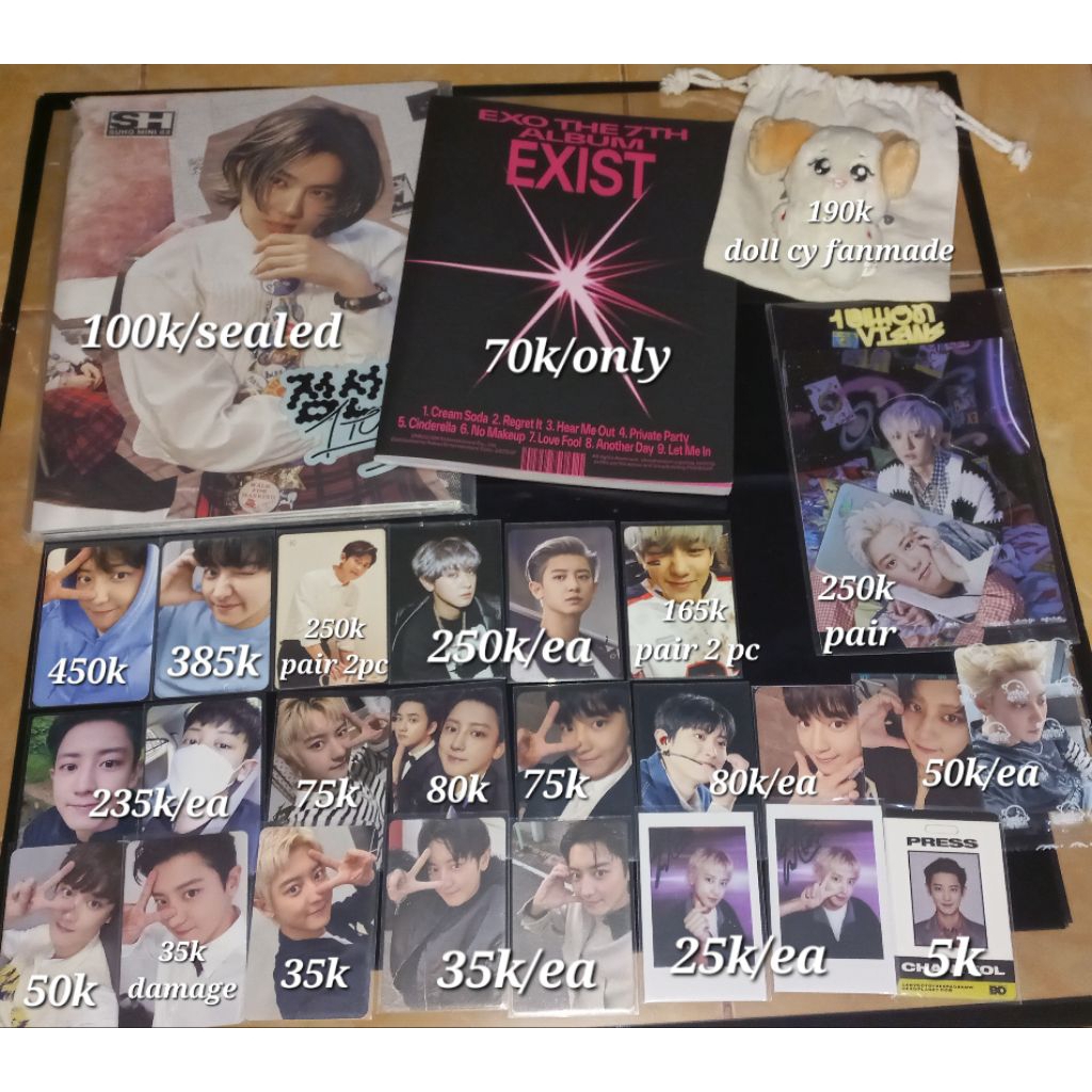 [Ready Stock] Clearance Sell Photocard Exo Chanyeol Rare Official