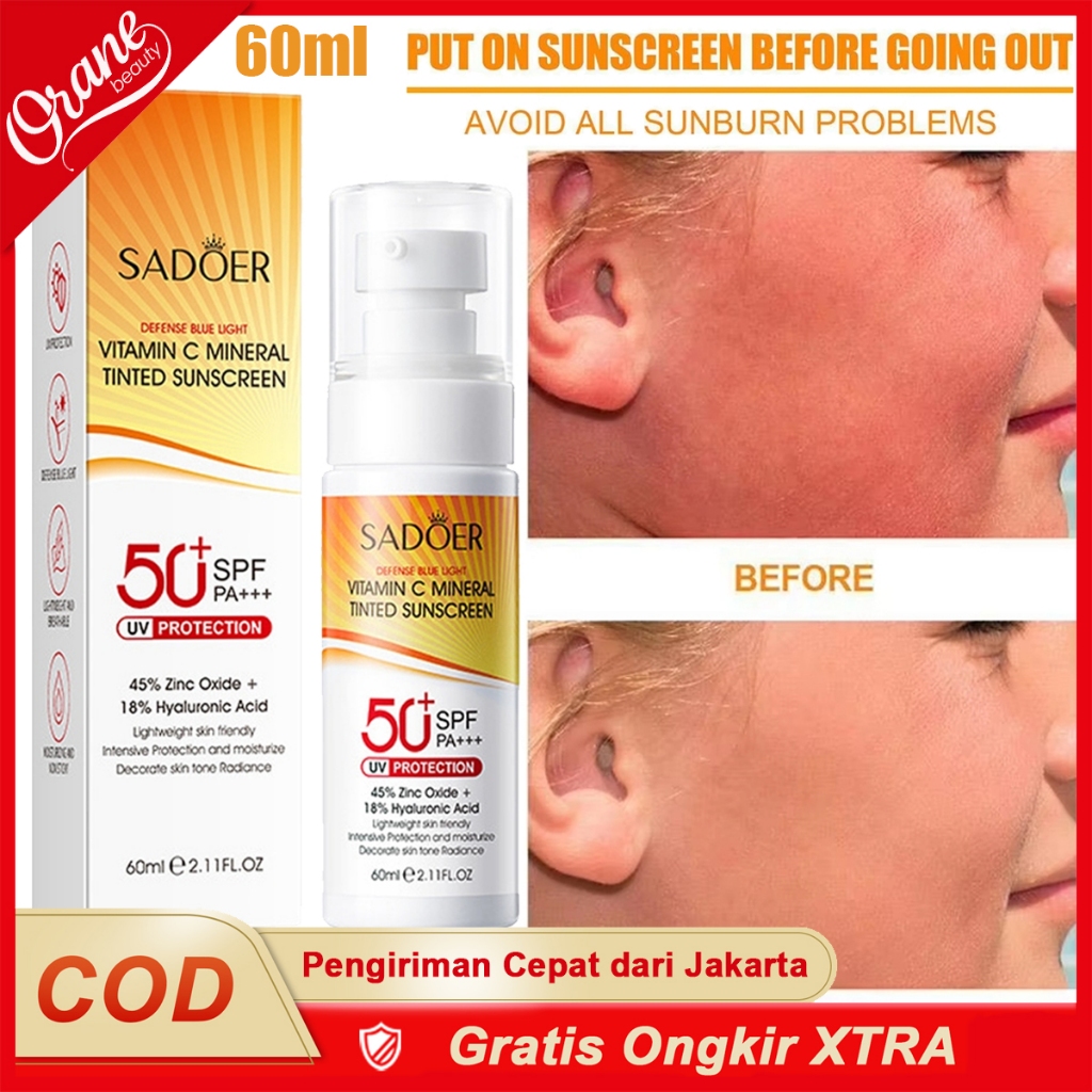 Oranebeauty 60ml SUNSCREEN WAJAH SPF 50/SPF 90PA++ SUNBLOCK body