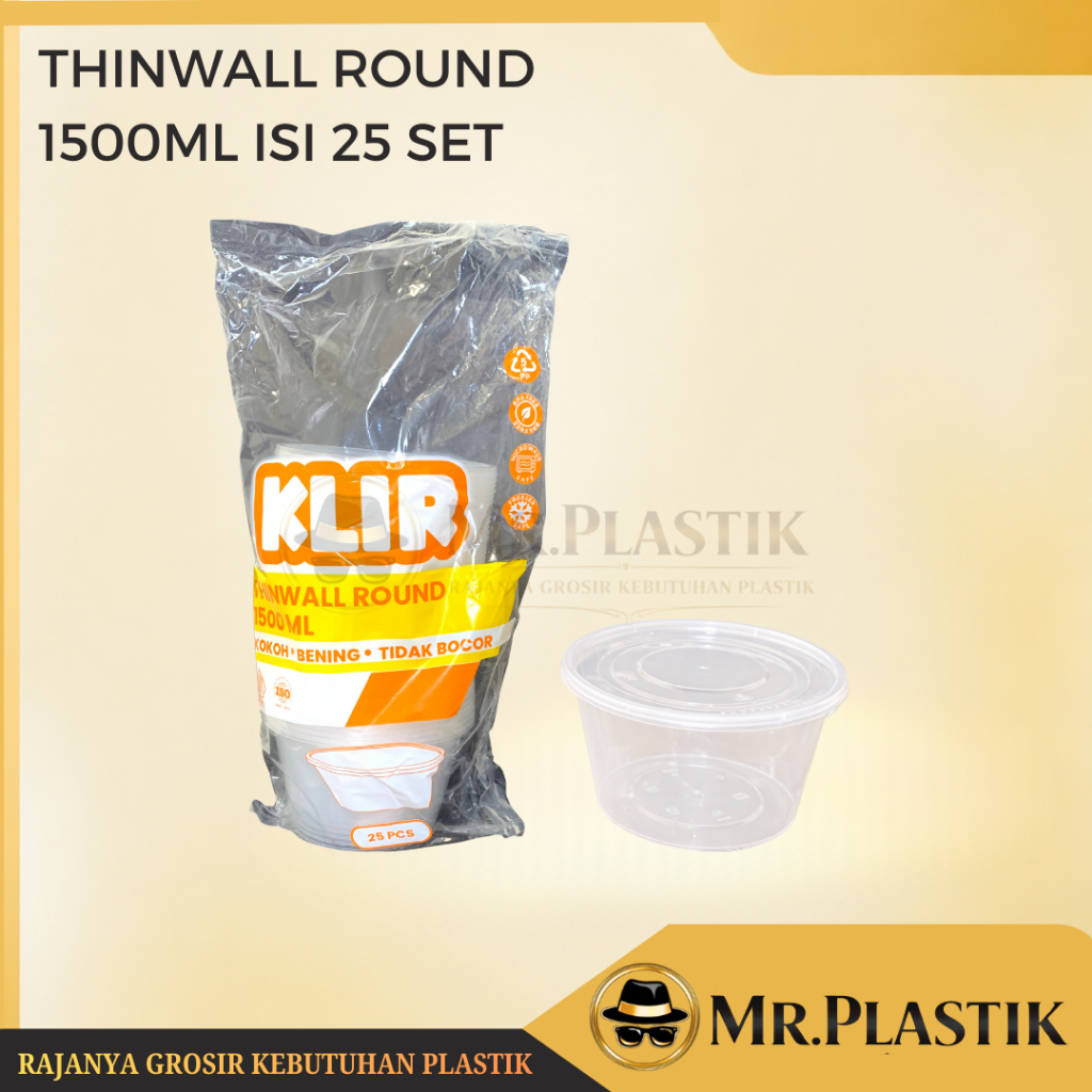 THINWALL KLIR 1500ML ROUND | THINWALL KLIR 1500R | THINWALL EMBER | THINWALL MANGKOK BESAR | THINWAL