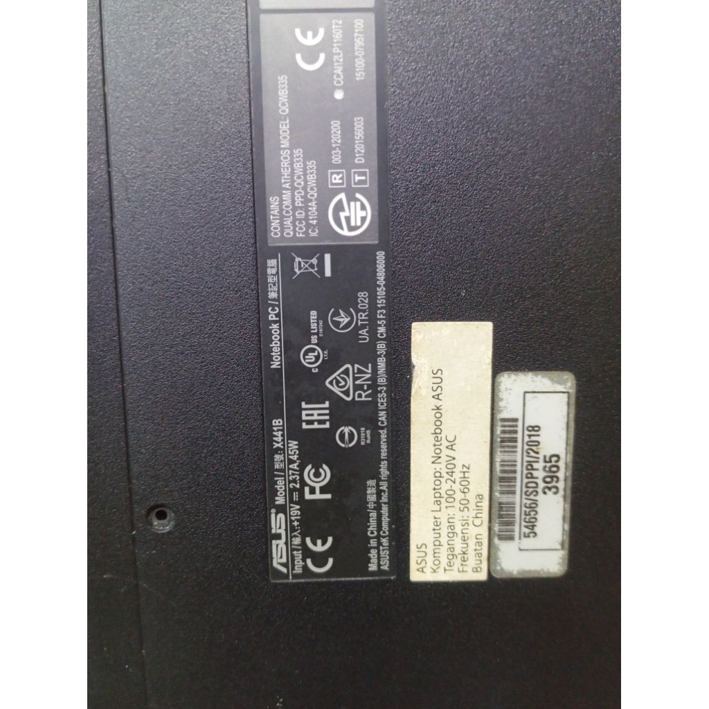 bottom case asus x441b