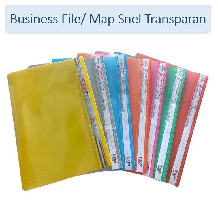 Map Plastik Business File /Map Bisnis F4 / Business File /Bisnis File /Snell Hecter Transparan Folio