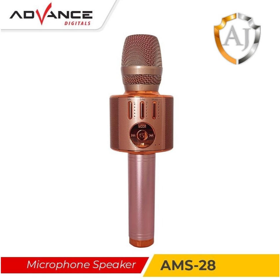 MIC BLUETOOTH AMS-28 ROSE GOLD ADVANCE