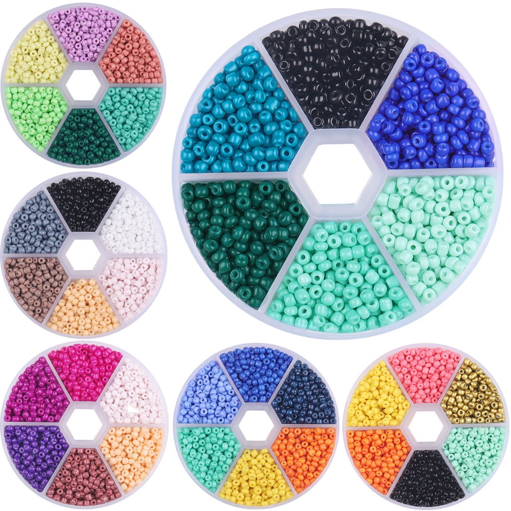 3mm Kit Manik Manik Kristal / Beads Gelas Warna Warni untuk Kalung Gelang DIY - Set Craft Bracelet M