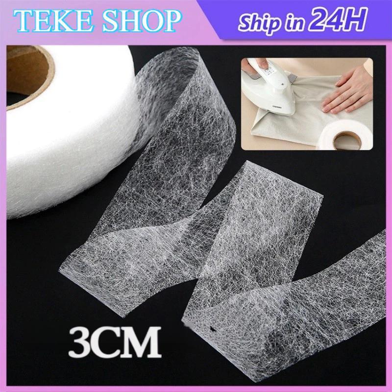 Lem Sum Perekat Kain 2 Sisi Lem Textile Som Double Tape Kain Lebar 3Cm Panjang 60M