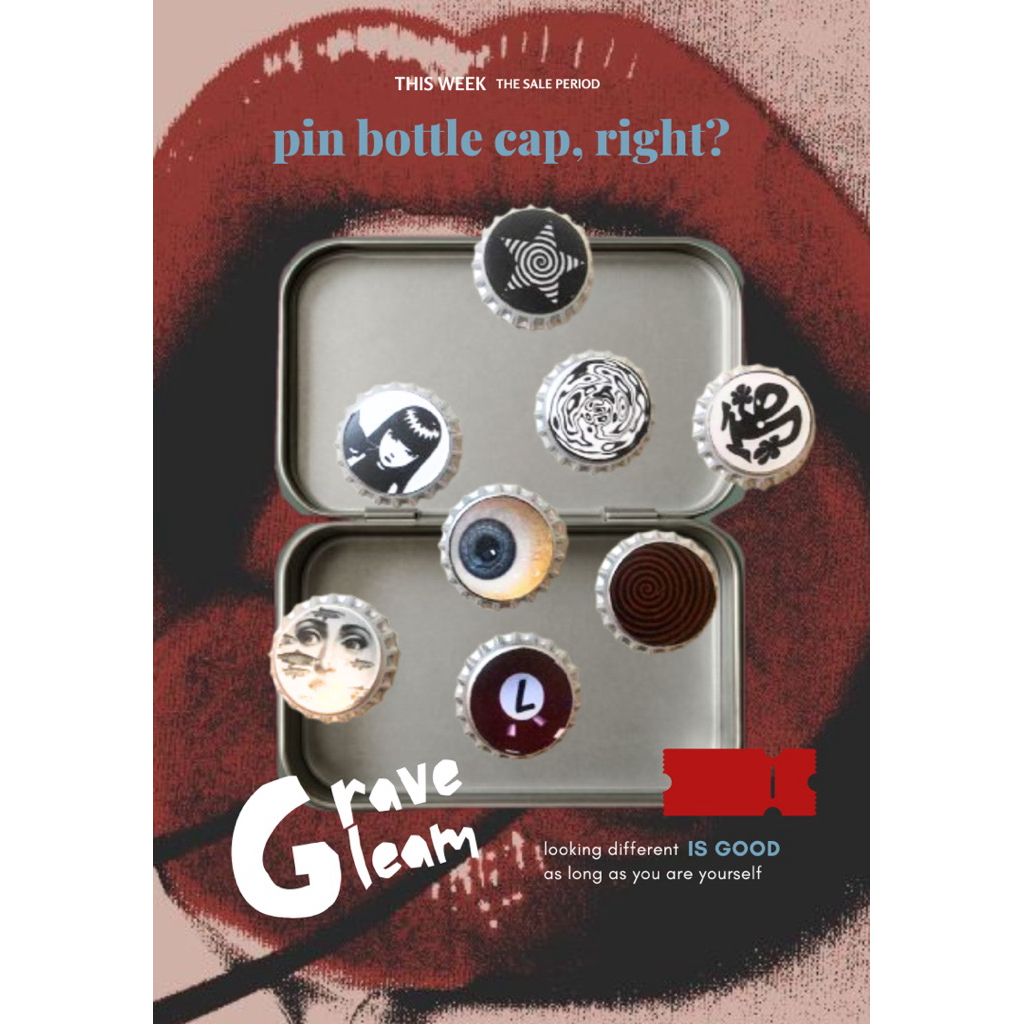 PIN BOTTLE CAP / PIN BUTTON 2.0