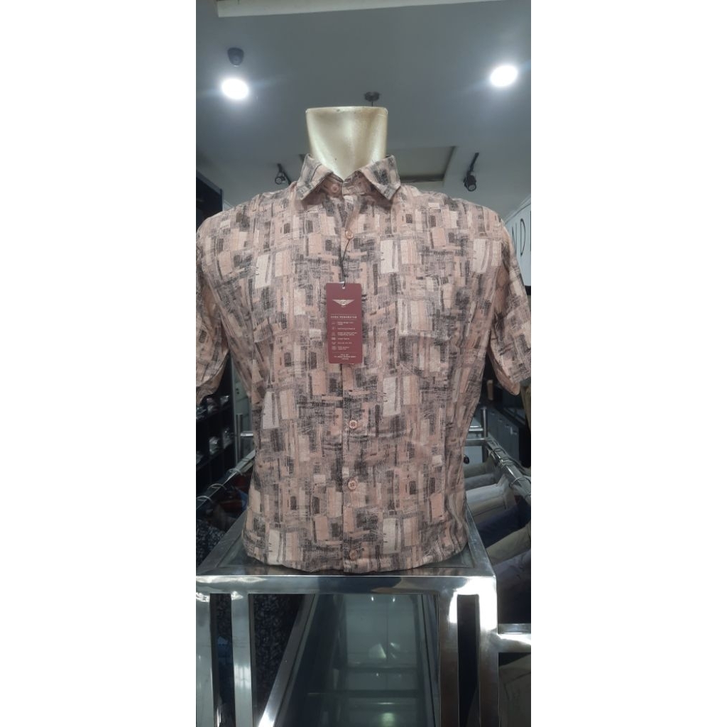 KEMEJA GUFO PREMIUM - 100% ORIGINAL - WARNA COKLAT - BISA COD DAN ADA VOUCER POTONGAN ONGKIR