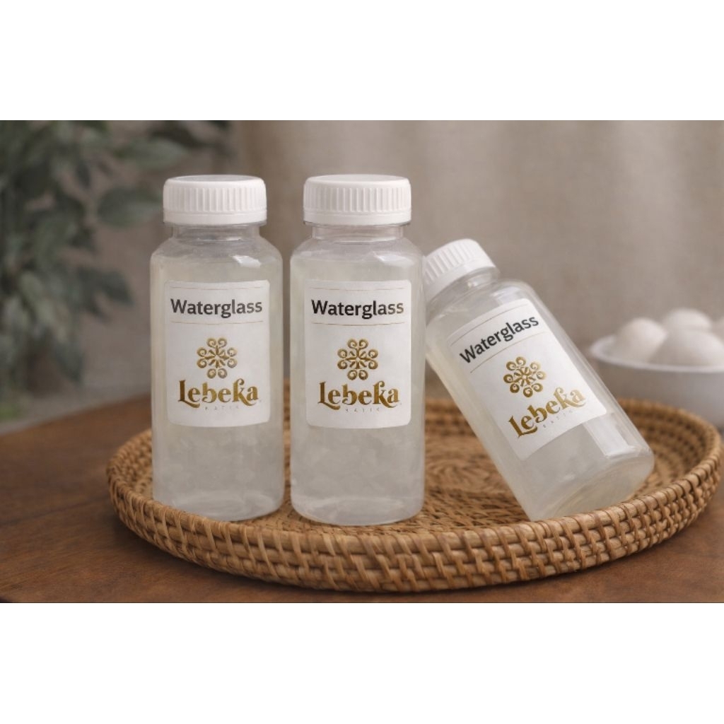 WATERGLASS PENGUAT WARNA BATIK SIAP PAKAI BUBBLE KARDUS