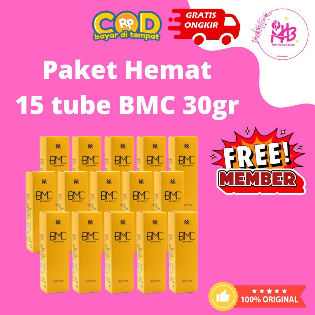 Paket Hemat BMC Bio Multiple Cream Bio Krim 30gr 15pcs Ori KK Indonesia