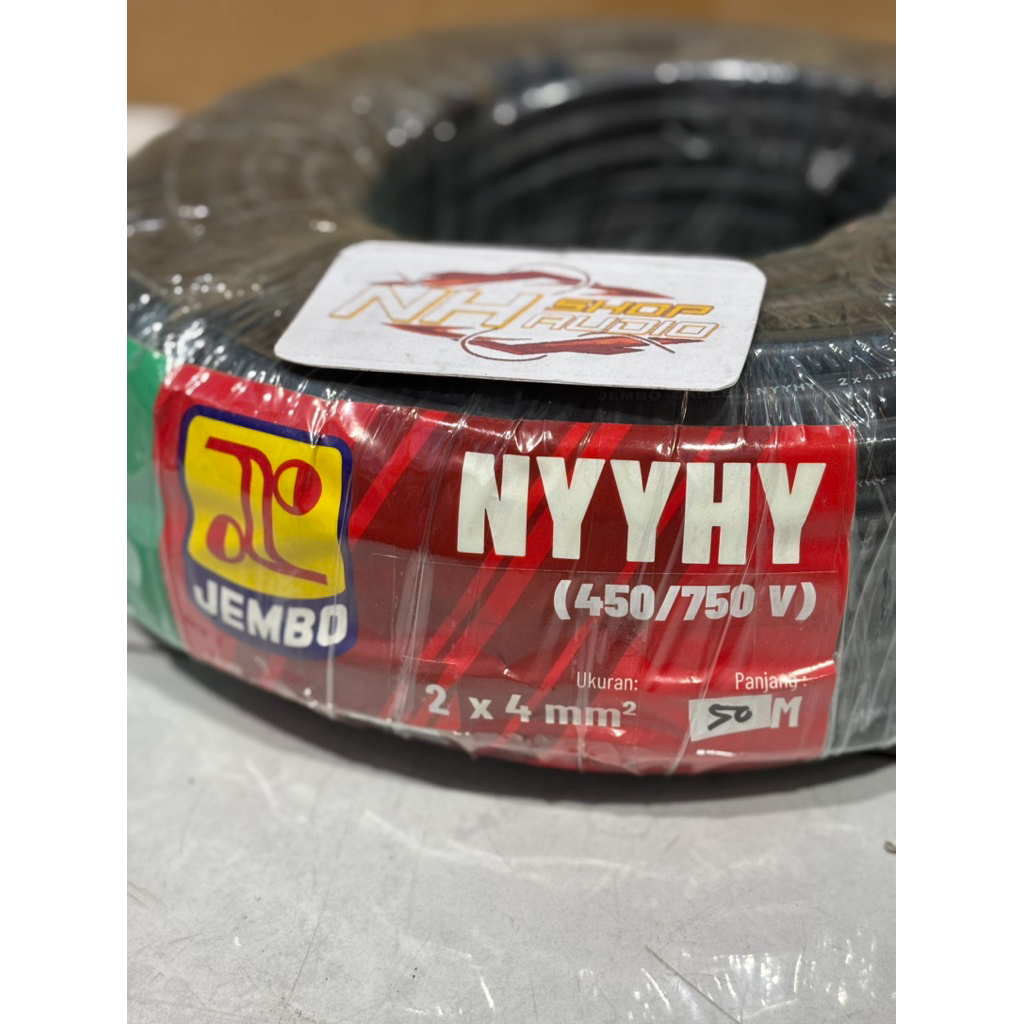 Kabel Jembo NYYHY 2x4mm 50 meter 2 x 4mm 2 x 4 mm 50m 50meter kabel serabut jembo 2x4mm kabel 2x4mm 