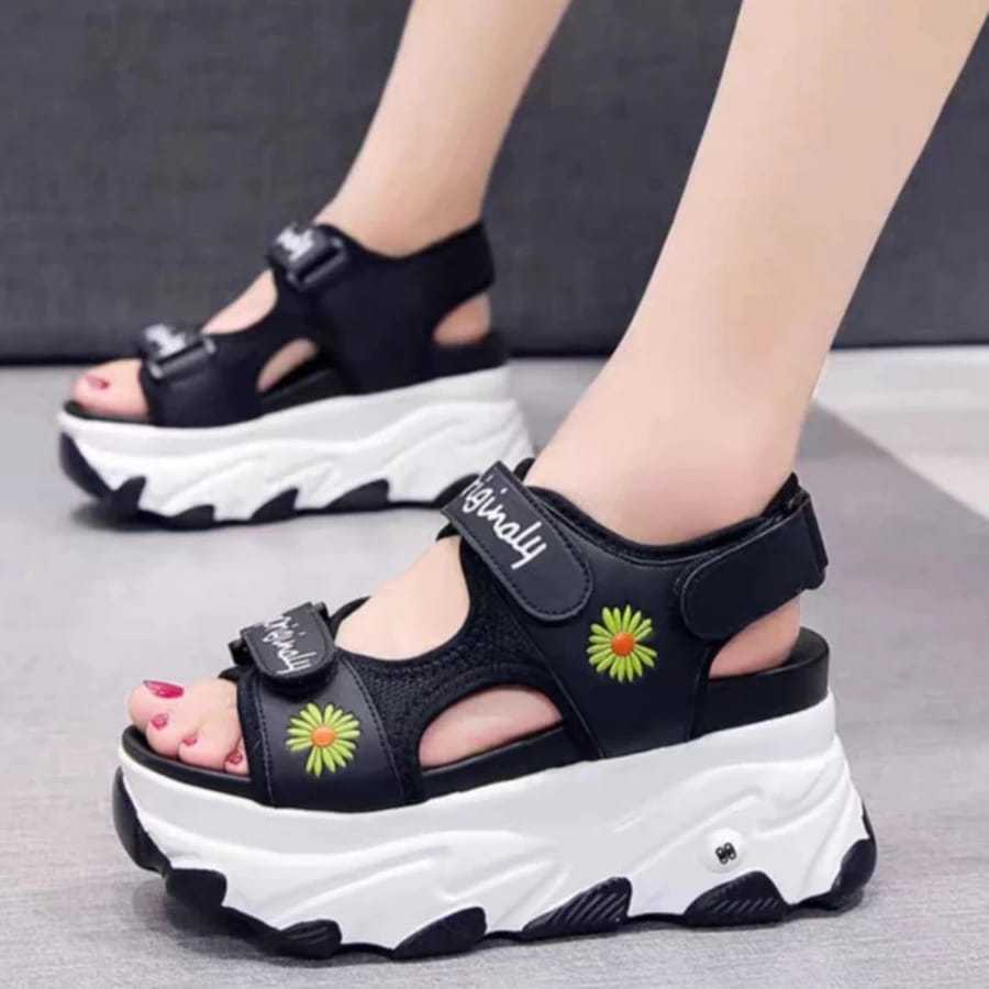 Sandal Anak Perempuan sandal Dewasa Perempuan Sandal terbaru Motif Bunga