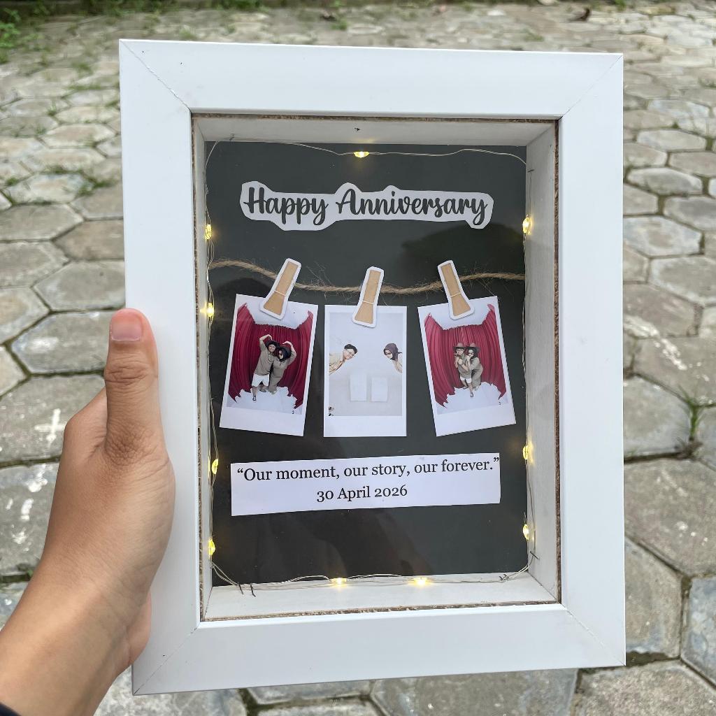 Frame 3d ukuran 15x20|kado wisuda, kado ulang tahun, kado anniversary, frame gift, wedding gift, bin