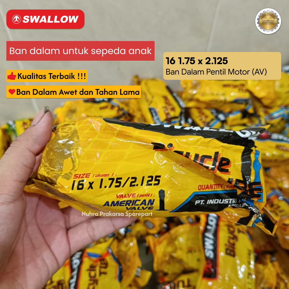 Ban Dalam Sepeda 16 x 1.75 / 1.95 / 2.125 Swallow Mini Anak BMX