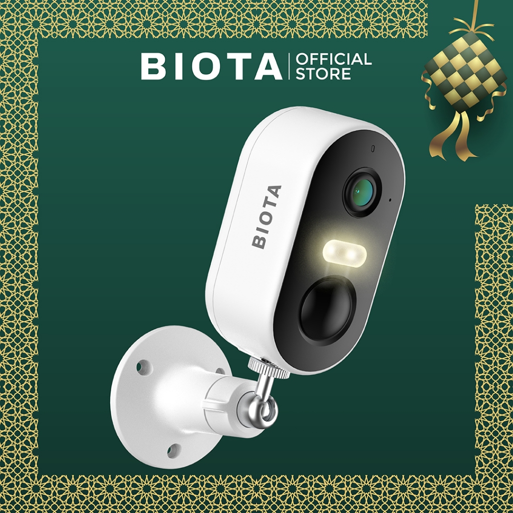 BIOTA Smart Camera Battery Fixed – CCTV Baterai Tanpa Kabel | CCTV WiFi Wireless Tanpa Listrik