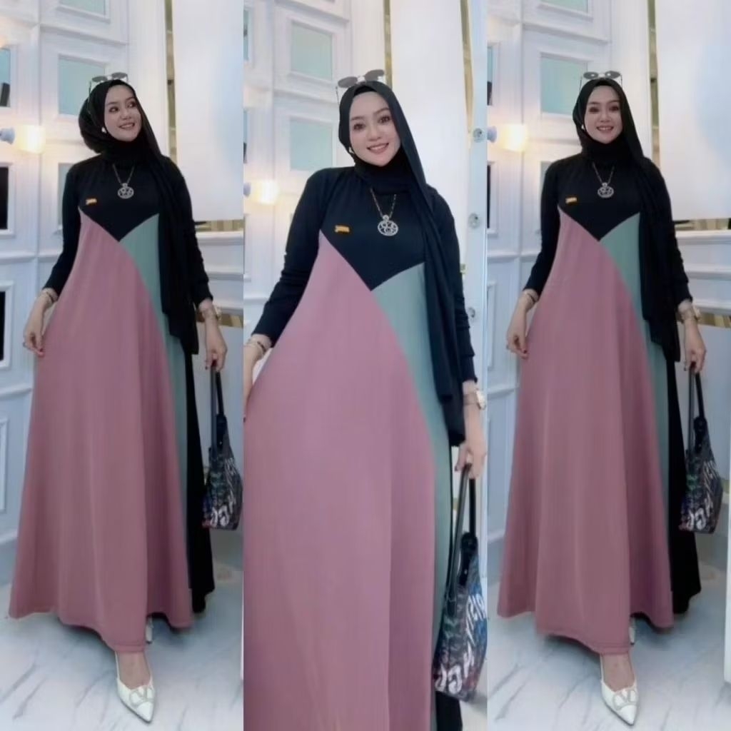 GAMIS KAOS LAPIS LEGIT/GAMIS KAOS NABIL KOMBINASI