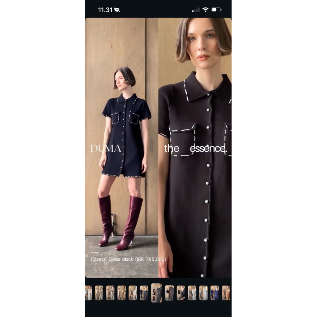 preloved duma chantal dress