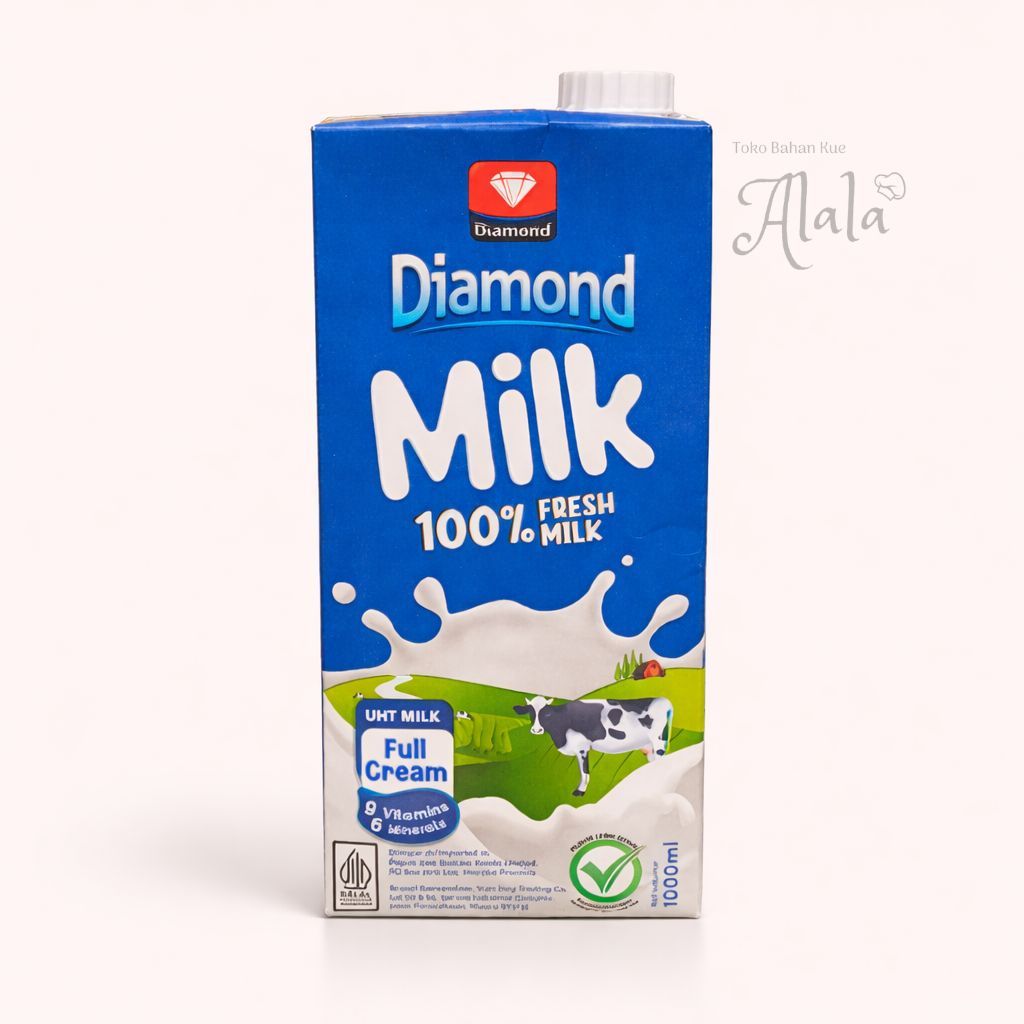 Diamond Susu Cair Full Cream 1 liter / susu UHT