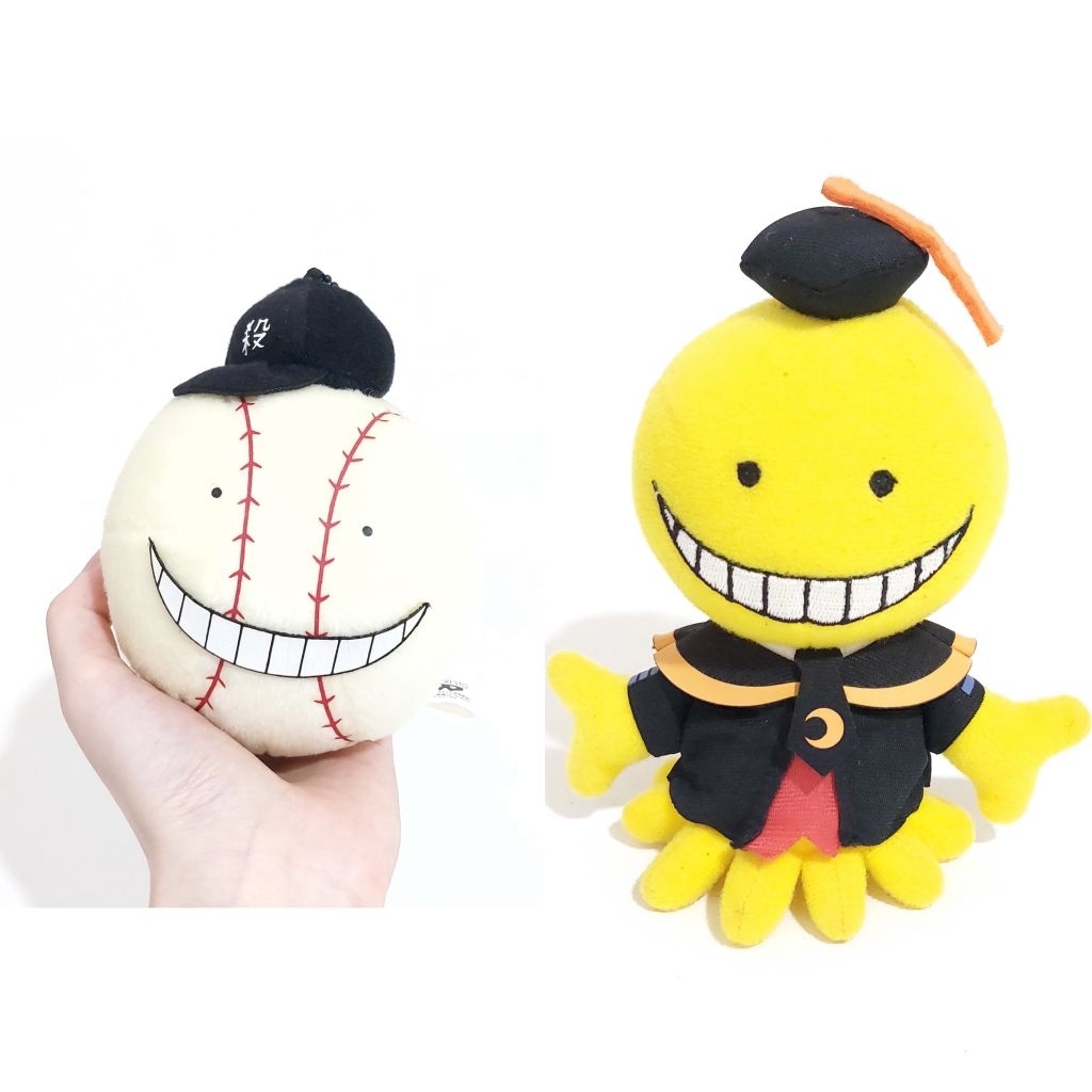 Banpresto ansatsu kyoushitsu koro sensei baseball keychain mascot plush plushie nuigurumi collection