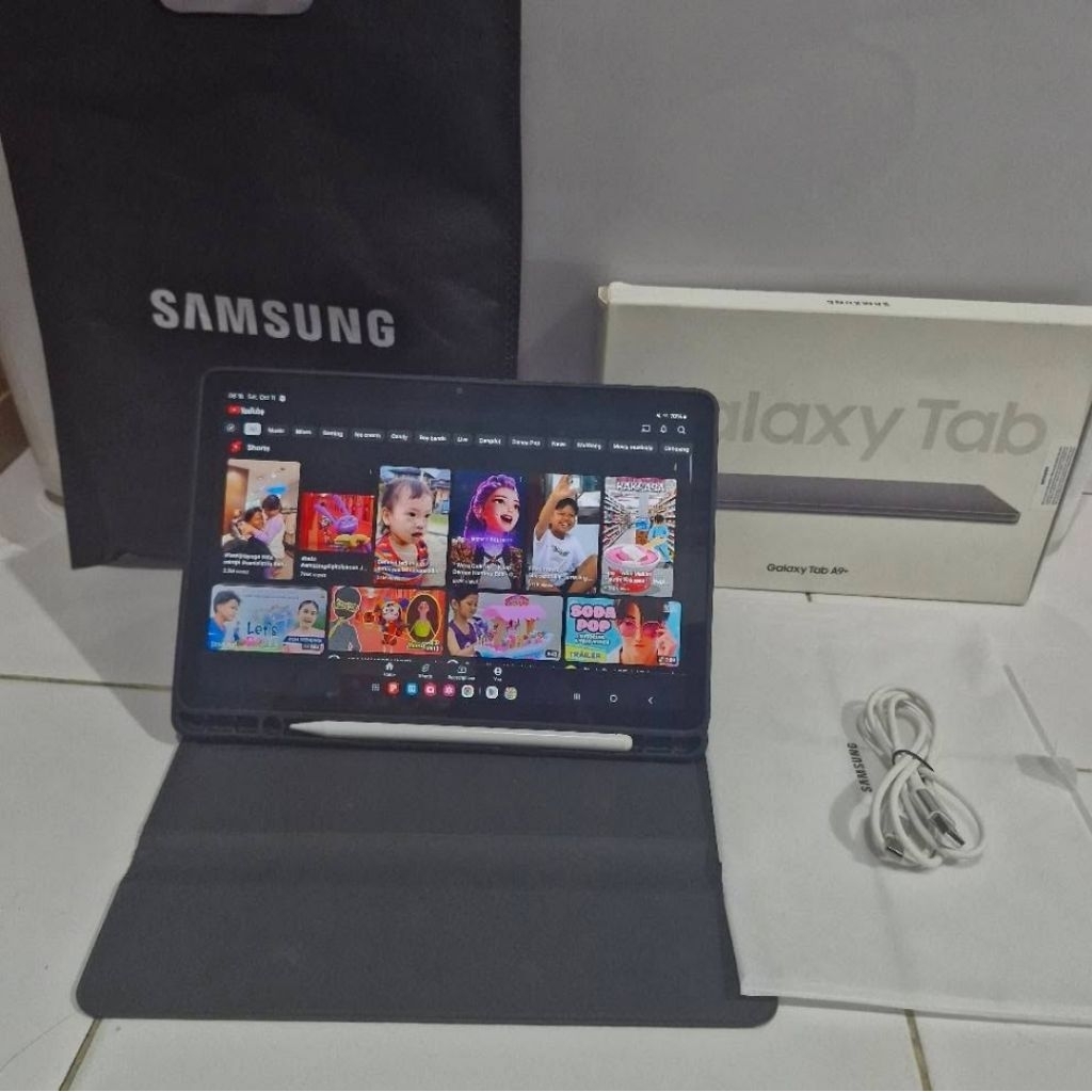 Samsung TAB A9+ Layar 11 inch Full Dus BOX Stylus Pen