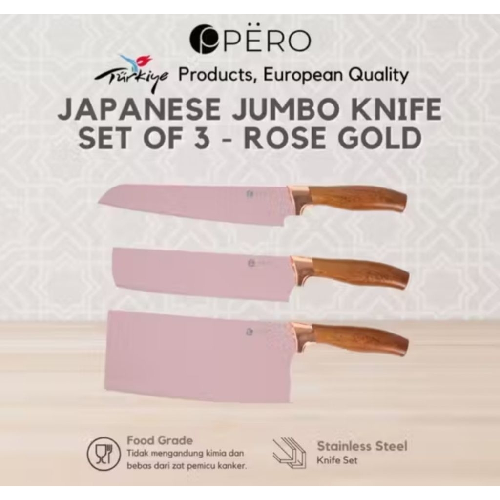 Pero knife jumbo japanese set of 3